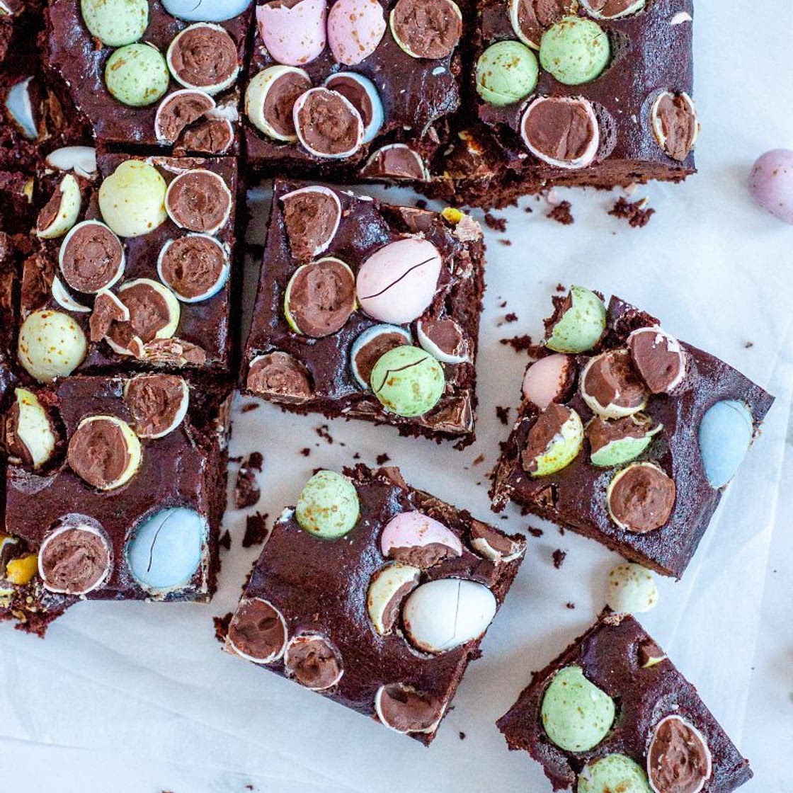 Mini Egg Brownies (Gluten-Free)
