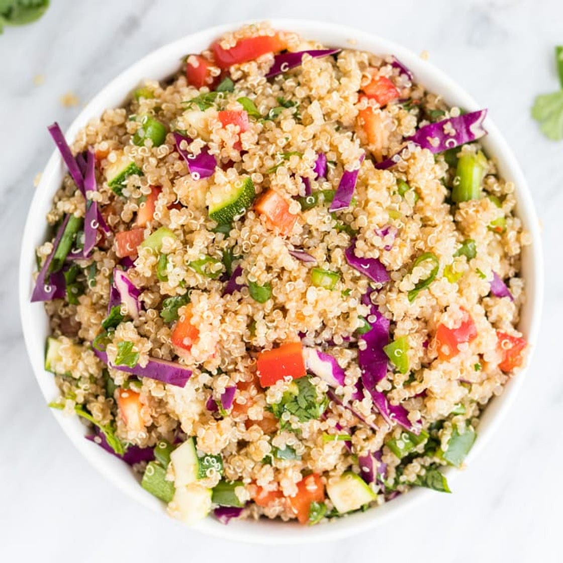 Low FODMAP Rainbow Quinoa Salad