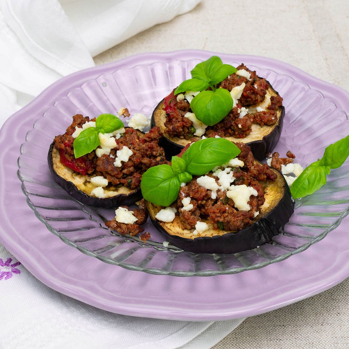 Mini-Auberginen-Pizza