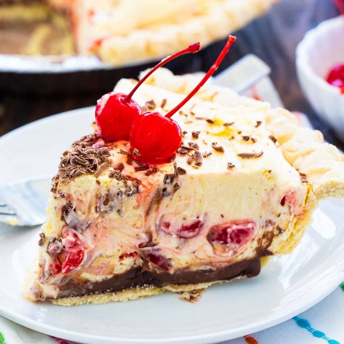 Cherry Almond Mousse Pie