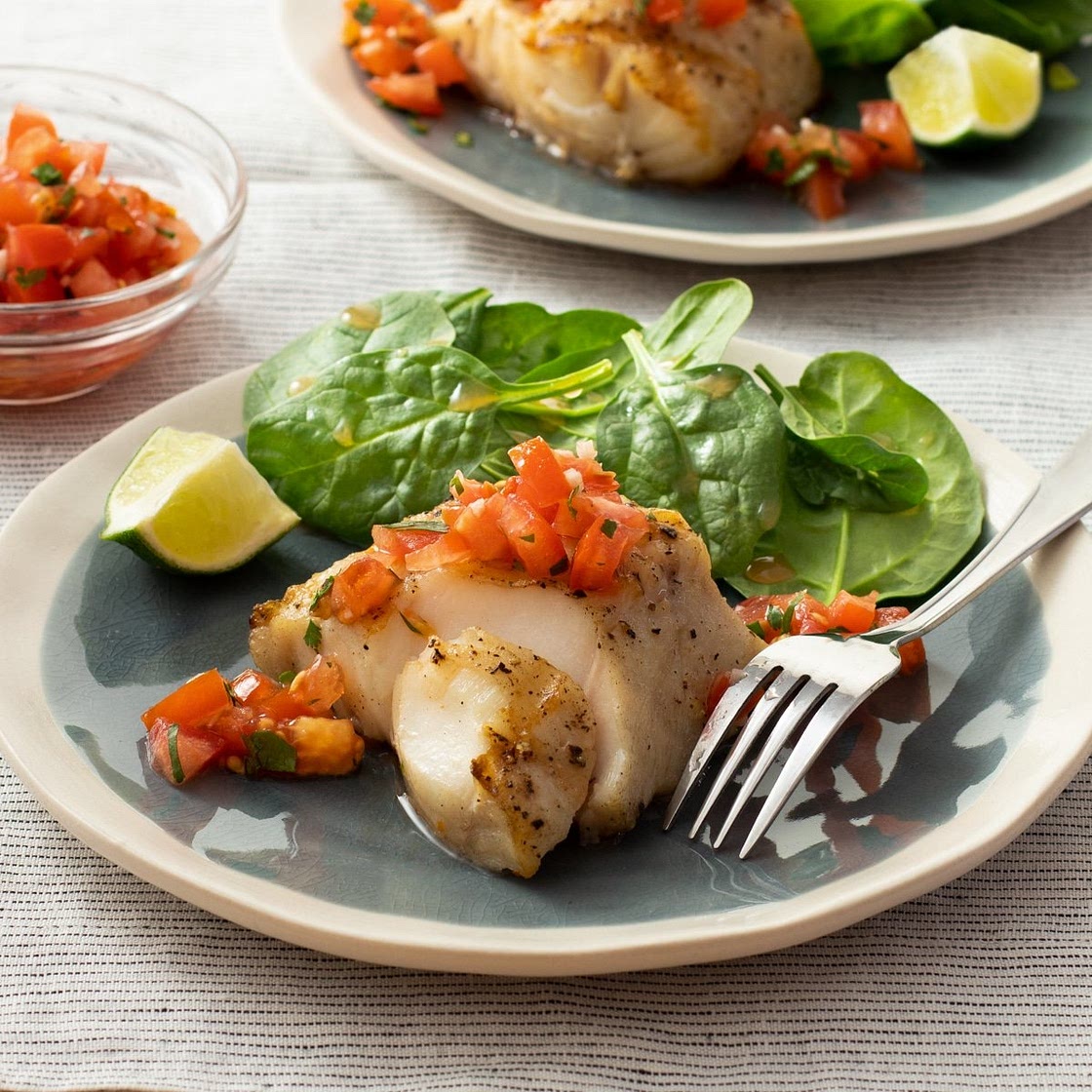 Grilled Fish with Tomato Salsa
