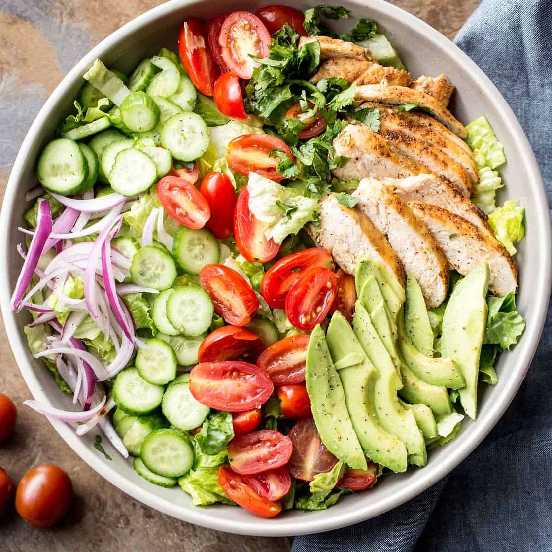 Romaine Avocado Chicken Salad Recipe