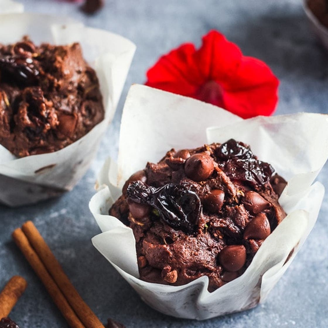 Chocolate Zucchini Muffins