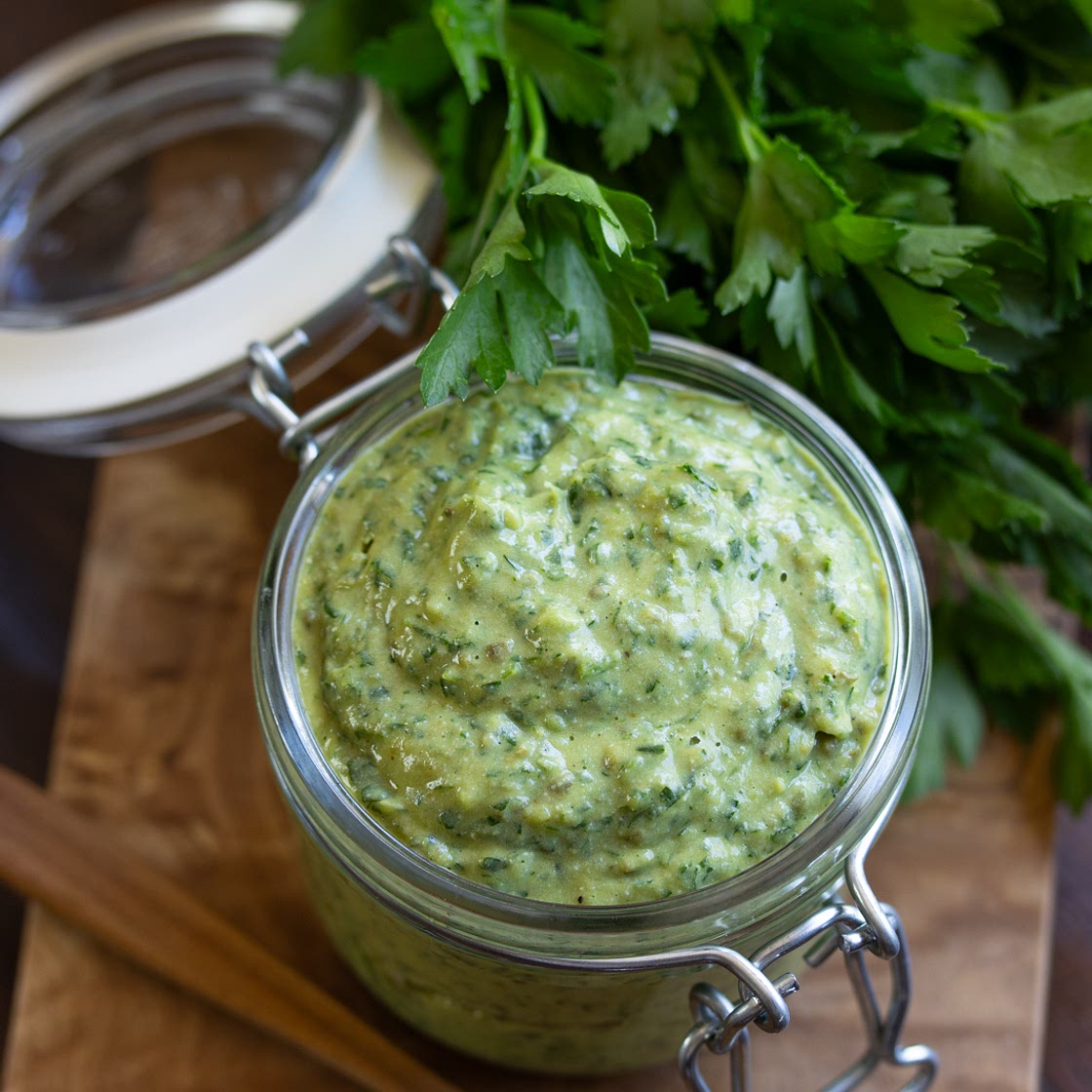 Italian Salsa Verde with Salmon