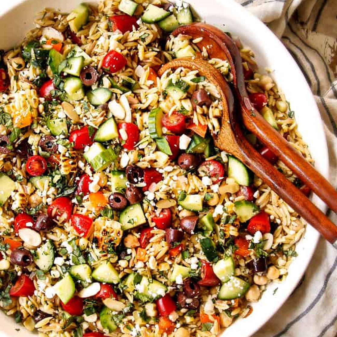 Orzo Pasta Salad Recipe with Feta