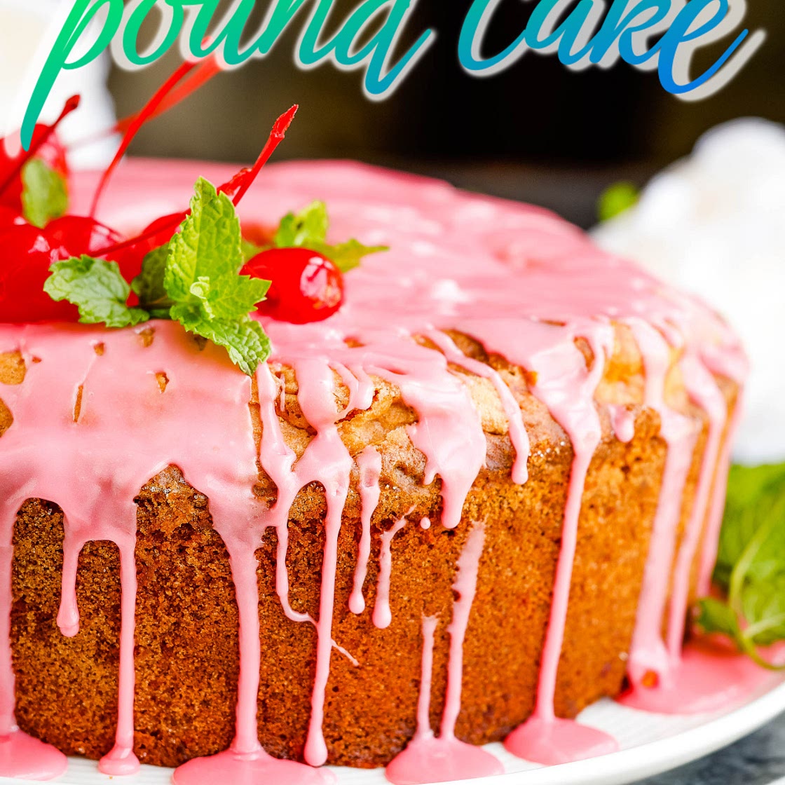Maraschino Cherry Pound Cake