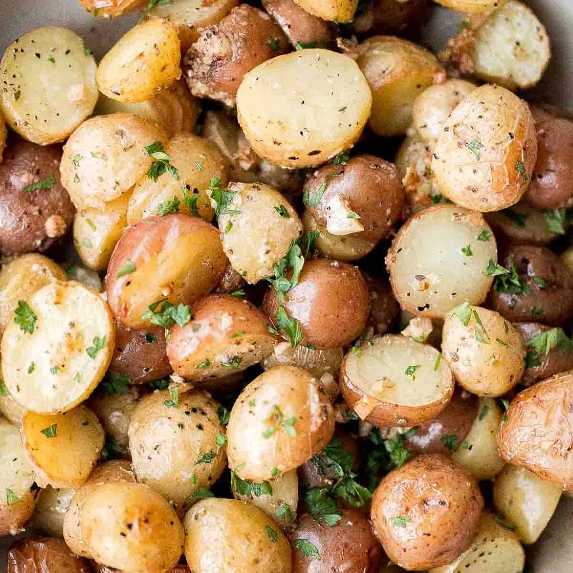 Roasted Garlic Parmesan Baby Potatoes