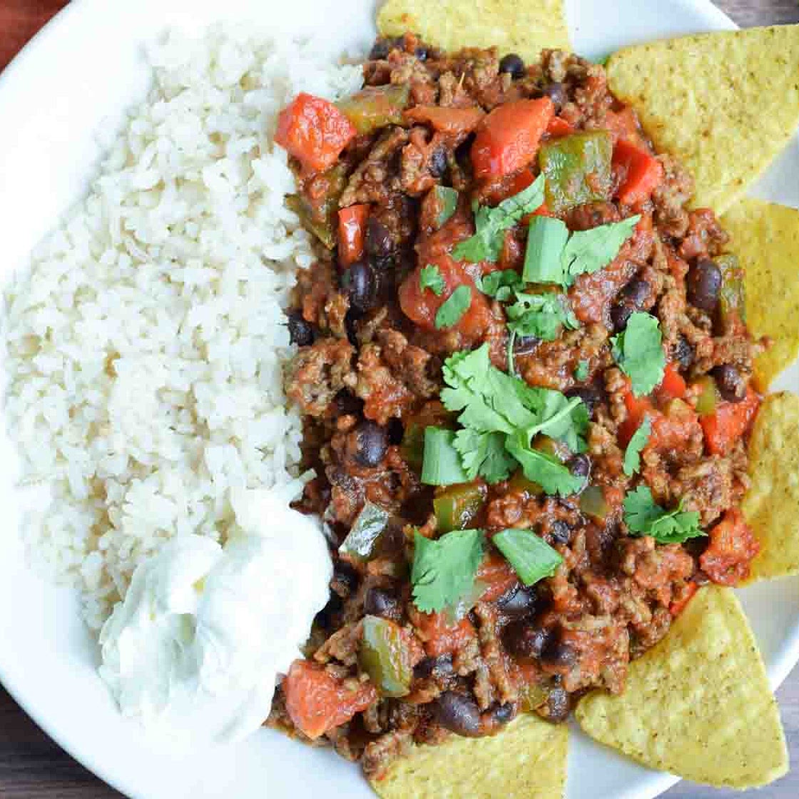 Low FODMAP chili con carne