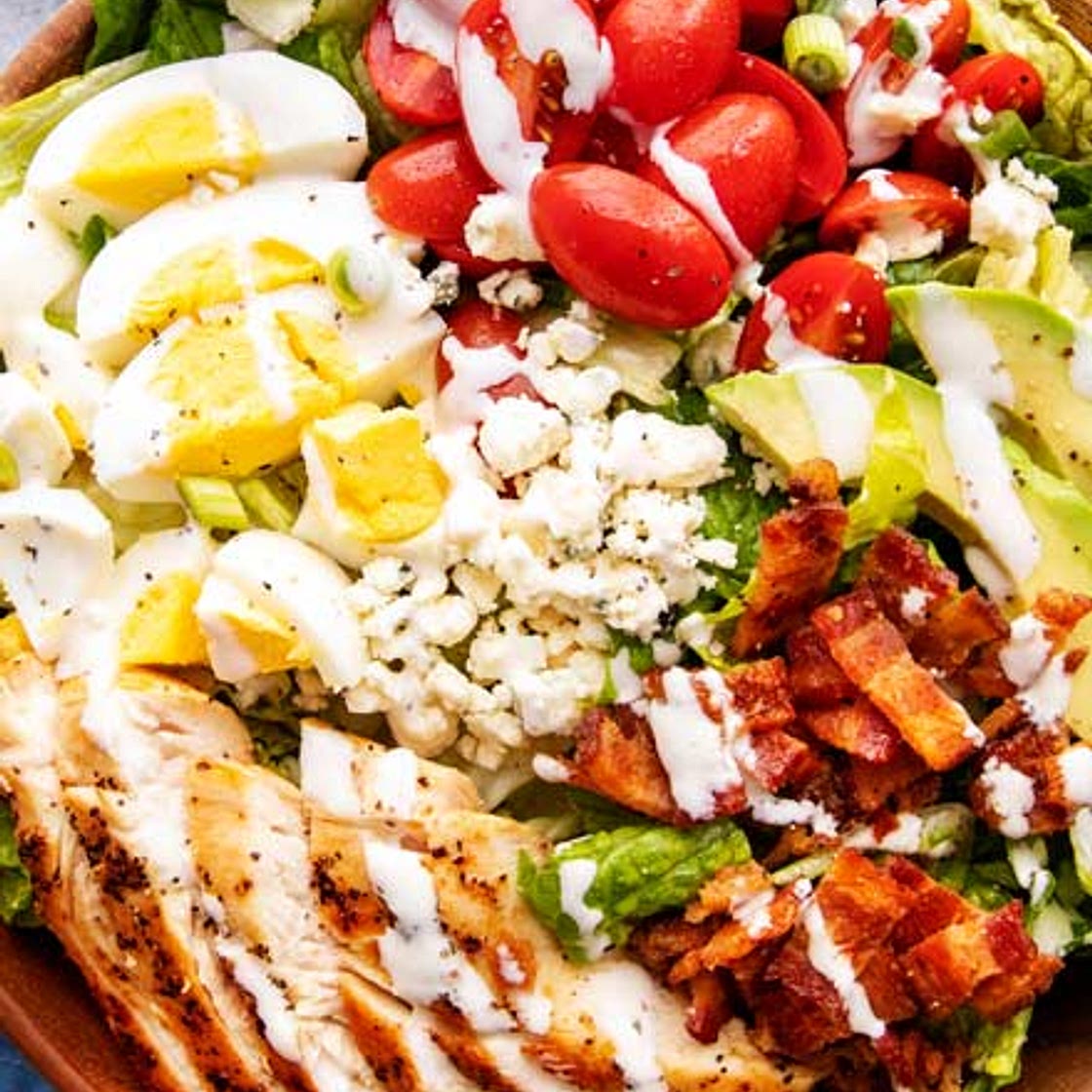 Keto Cobb Salad with Ranch Dressing
