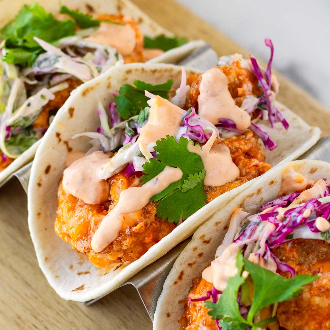 Bang Bang Shrimp Tacos