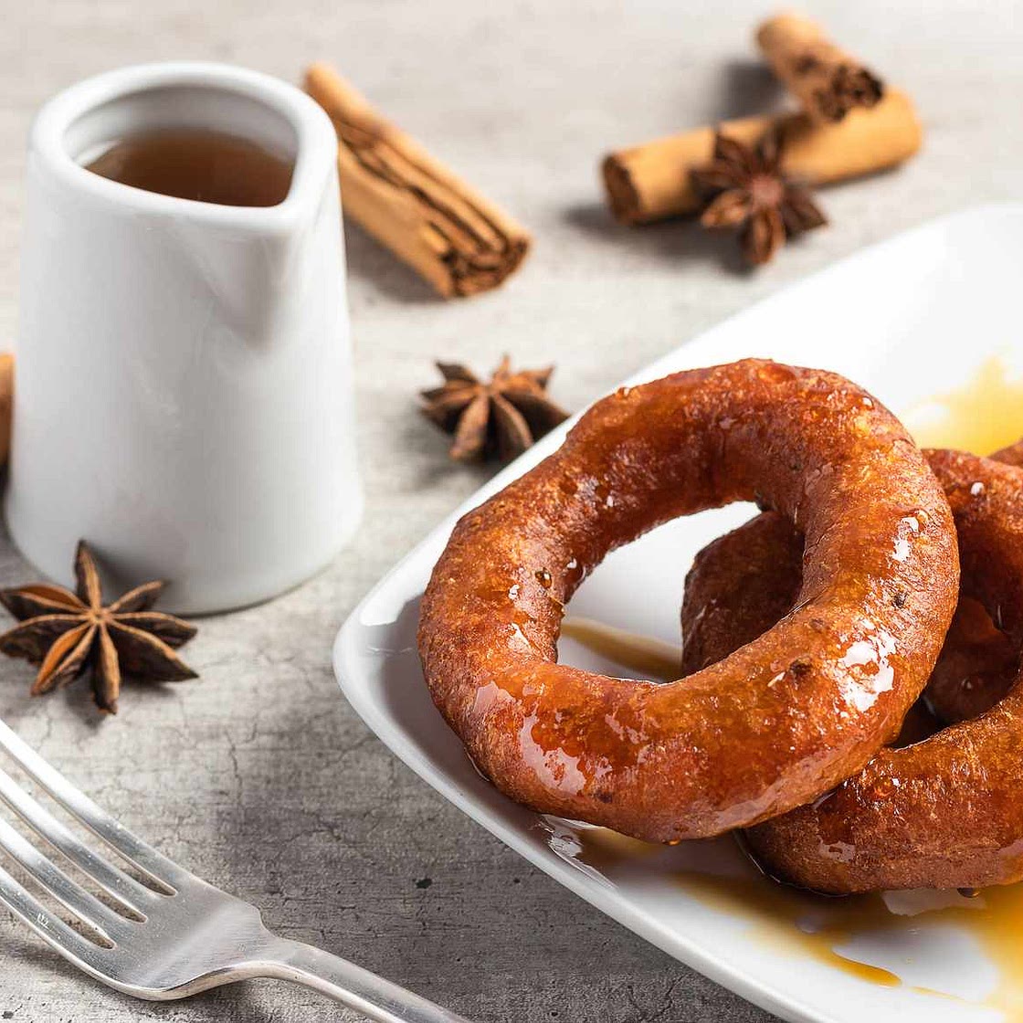 Picarones: Pumpkin and Sweet Potato Doughnuts