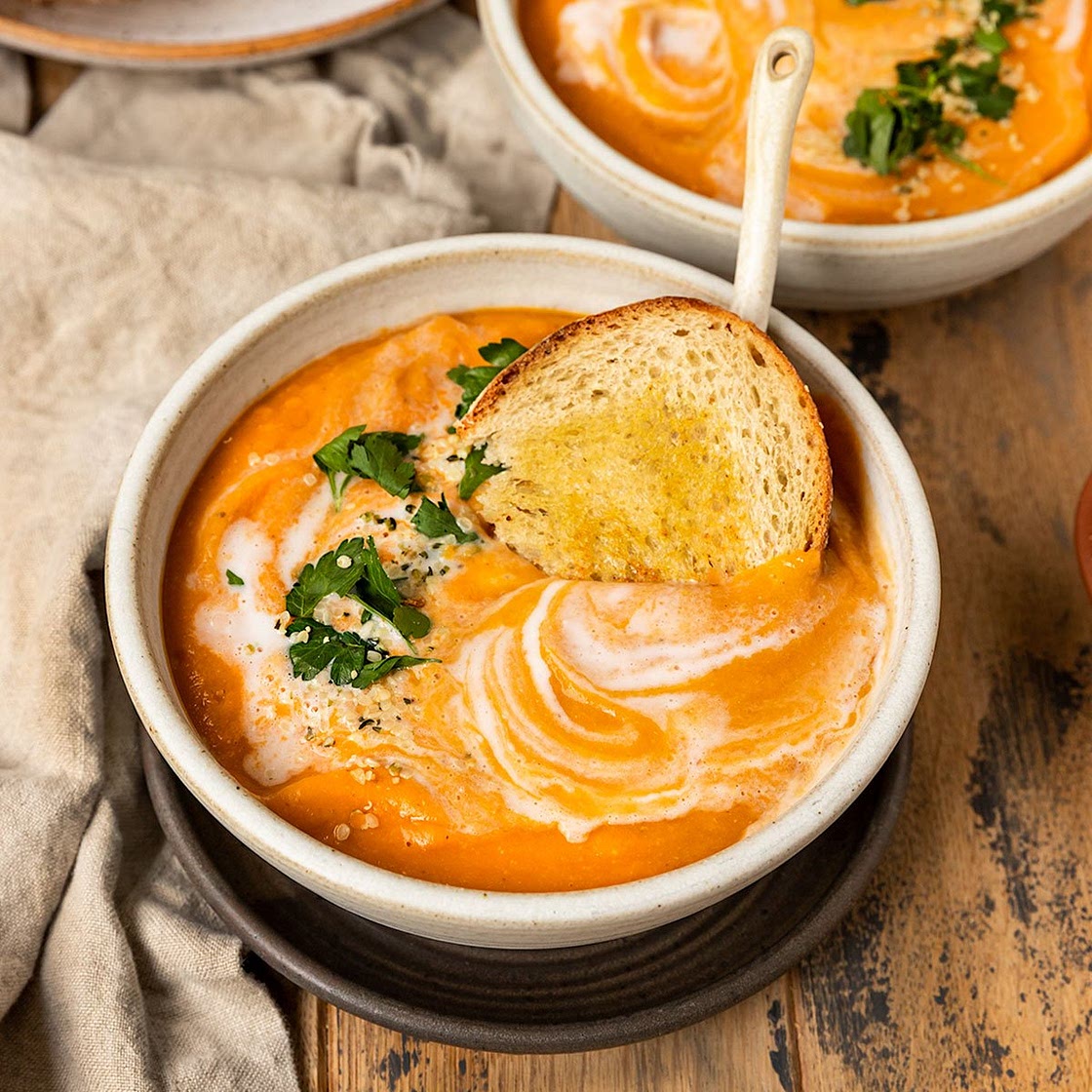 Carrot Lentil Ginger Soup
