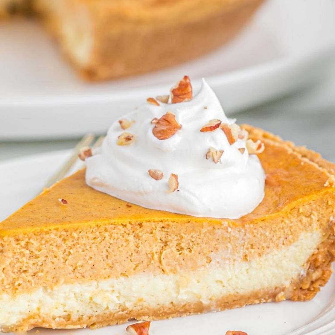 Double Layer Pumpkin Cheesecake