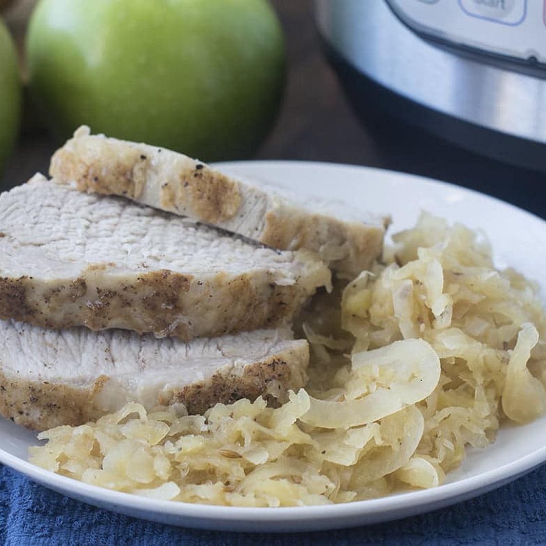 Instant Pot Pork and Sauerkraut Recipe