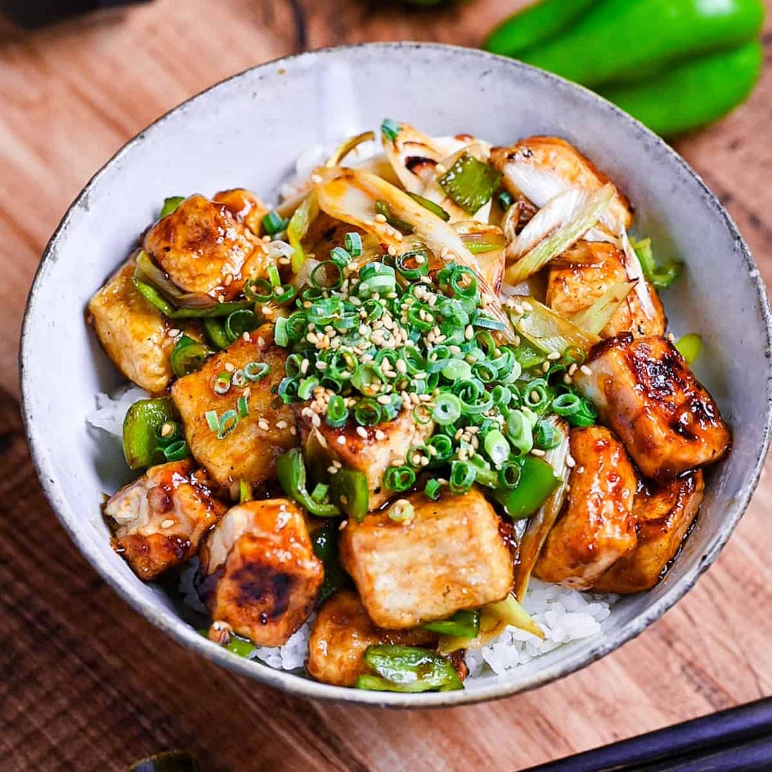 Teriyaki Tofu Donburi
