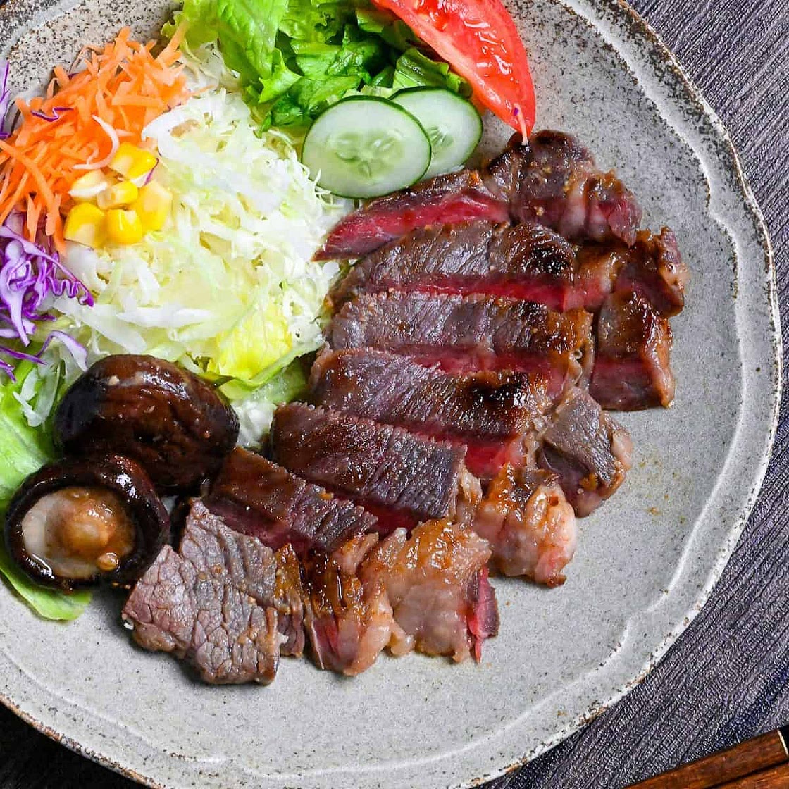 Miso Marinated Beef Steak