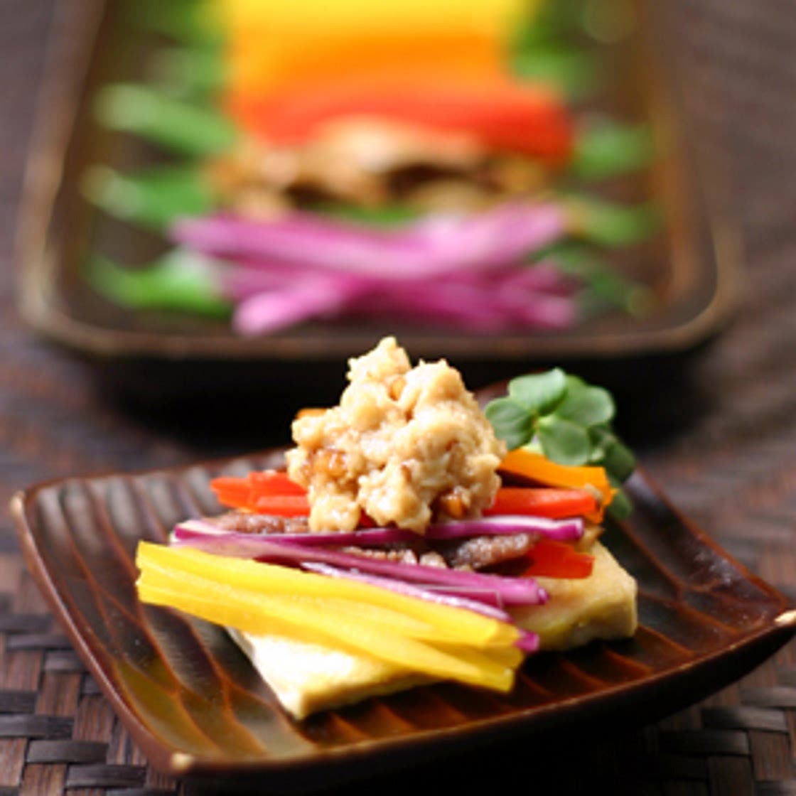 퓨전오절판과콩비지땅콩버터소스