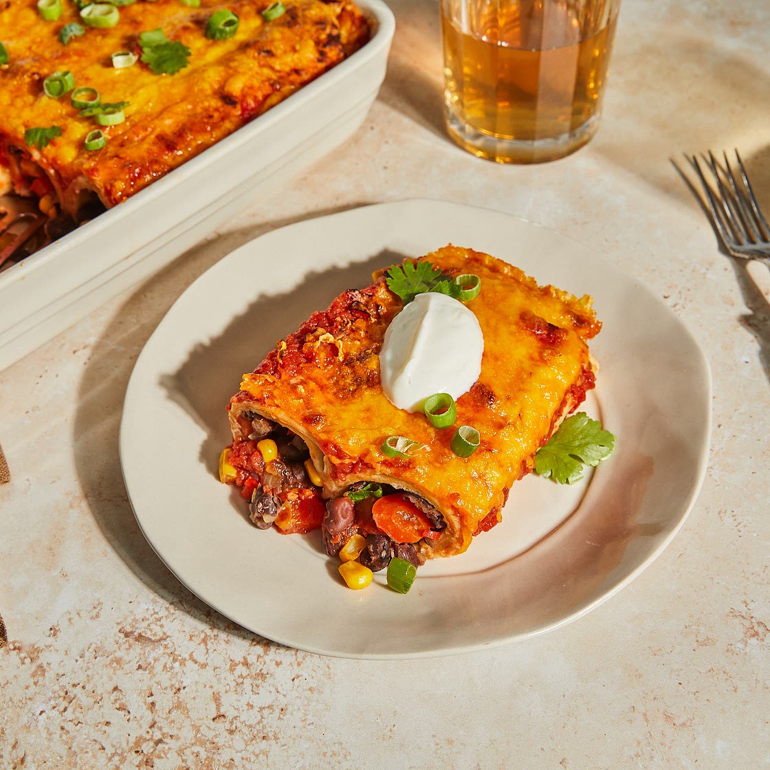 Vegetarian enchiladas