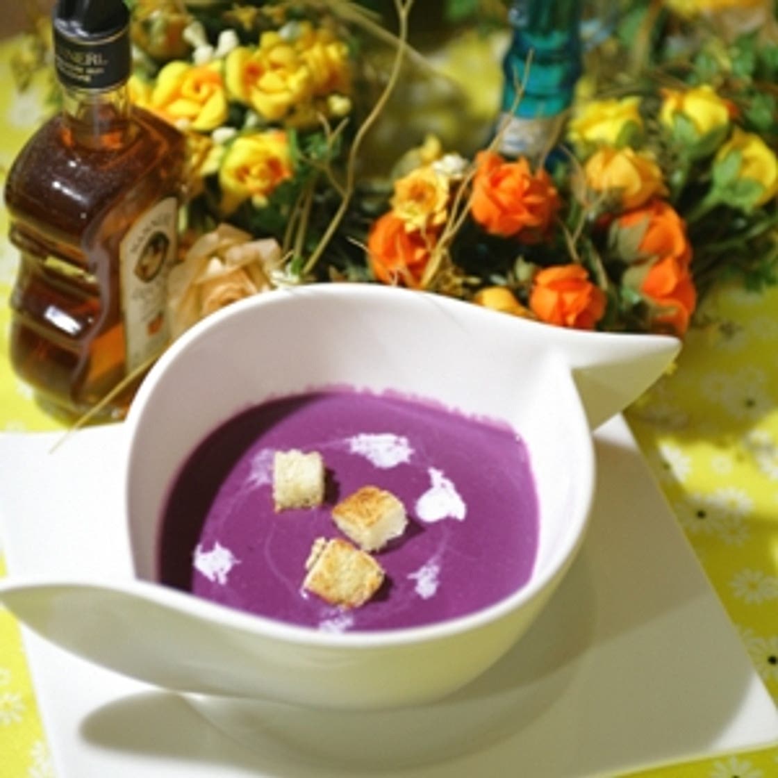 자색고구마수프