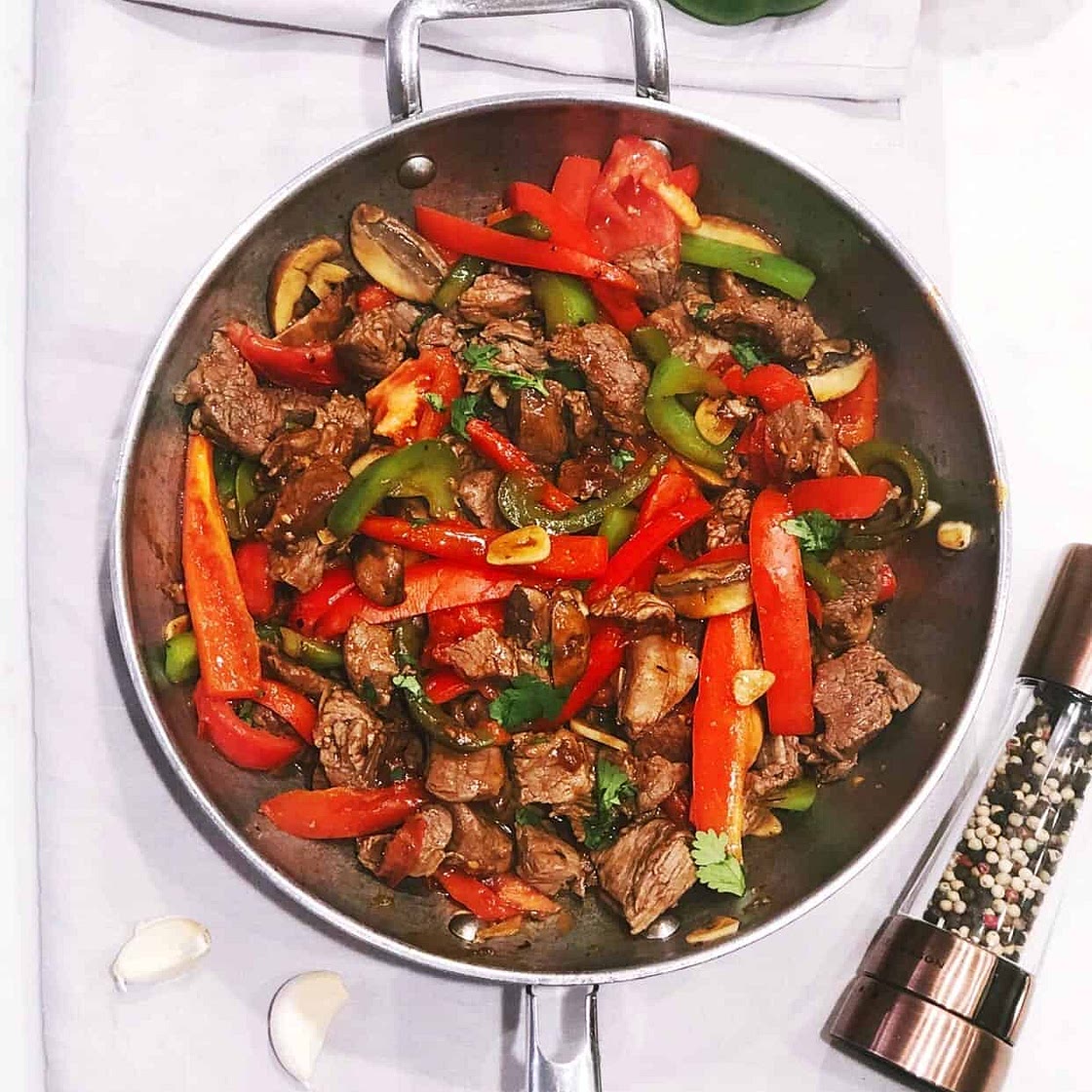 Pepper Steak and Rice