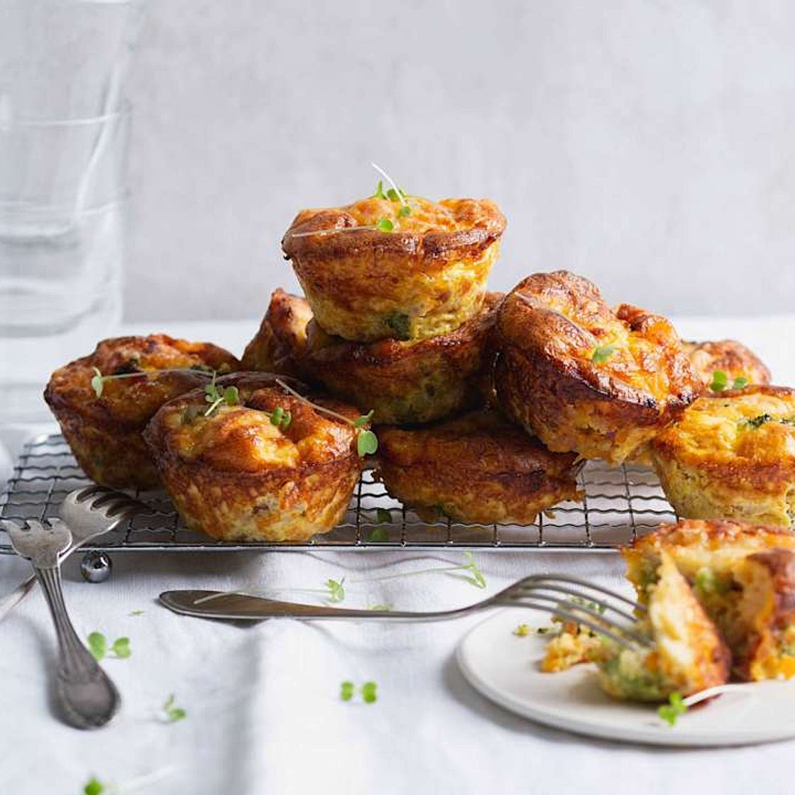 Broccoli and Bacon Tarts