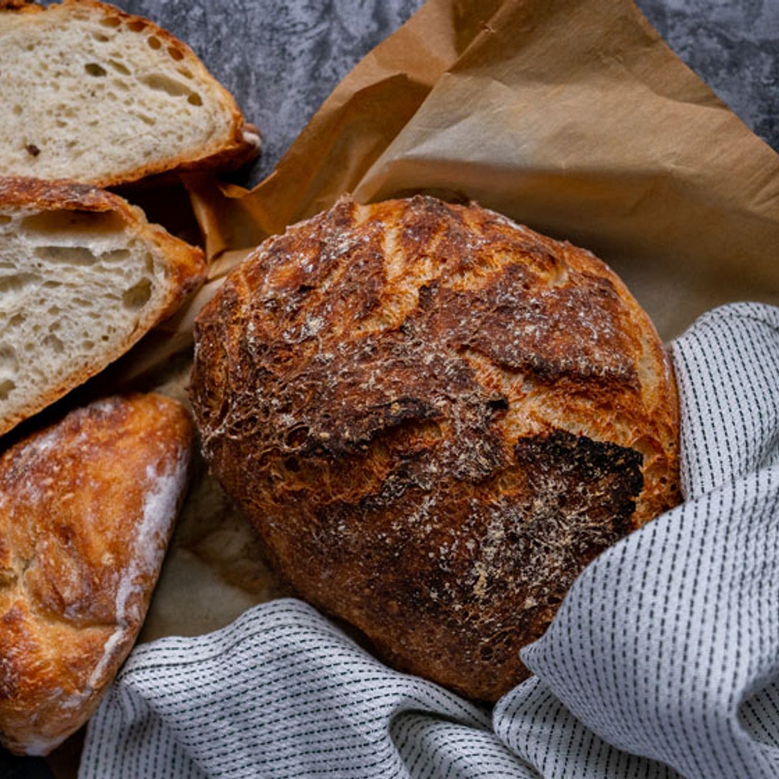 3-Ingredient No-Knead Bread