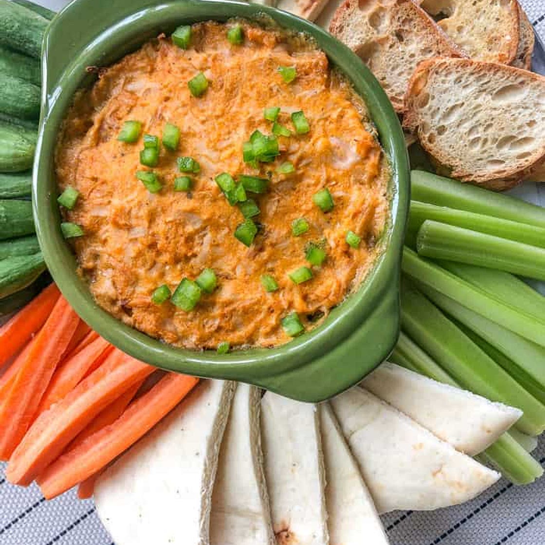 BUFFALO “CHICKEN” DIP | VEGAN & DAIRY FREE RECIPE