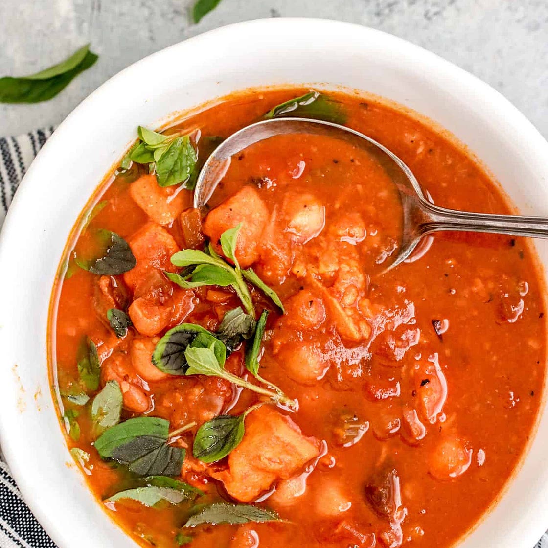 Instant Pot Moroccan Sweet Potato Chickpea Stew