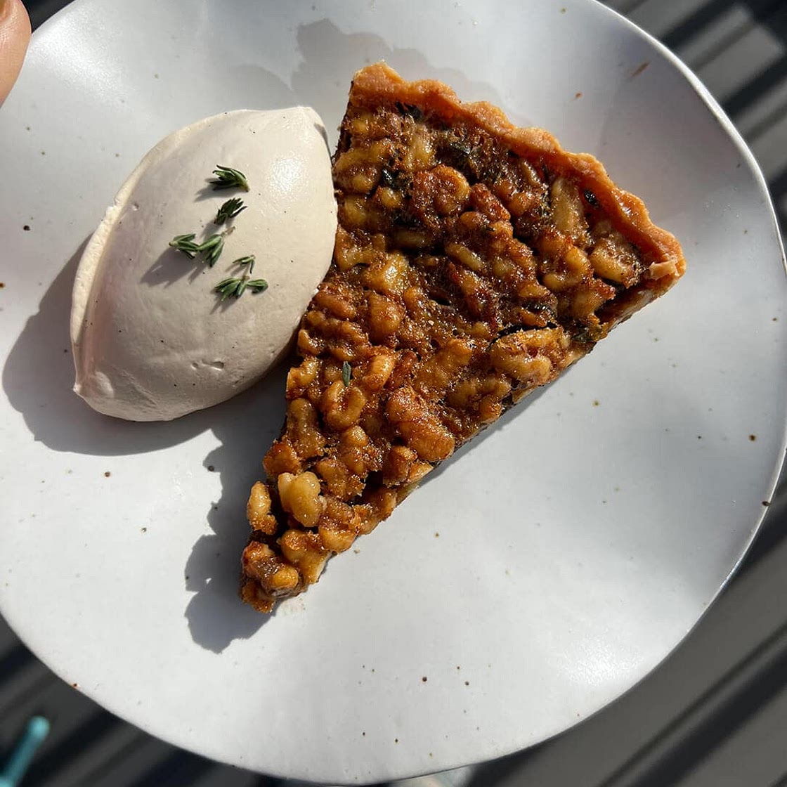 Maple Walnut Chocolate Tart