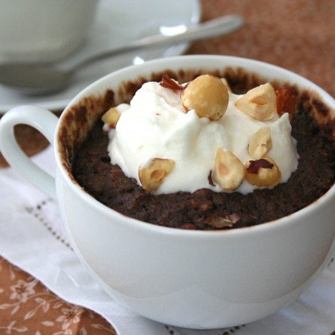 Chocolate Hazelnut Mug Cake – Low Carb and Gluten-Free