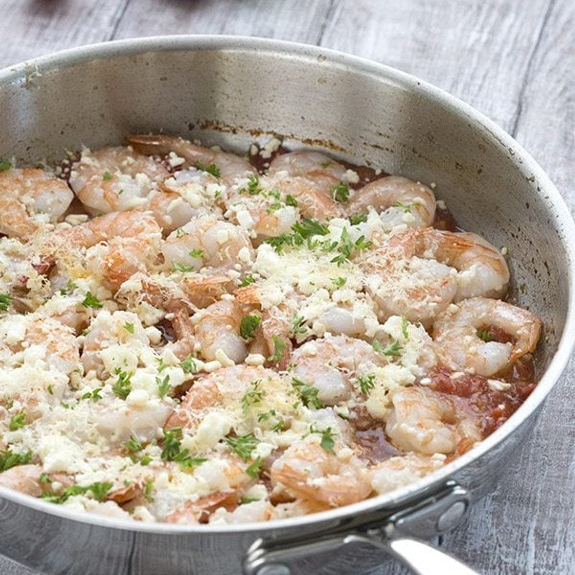 Easy Keto Greek Shrimp