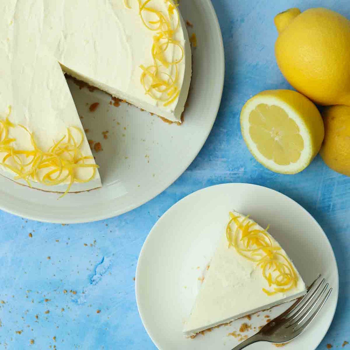 No Bake Lemon Cheesecake {6 Ingredient Recipe}