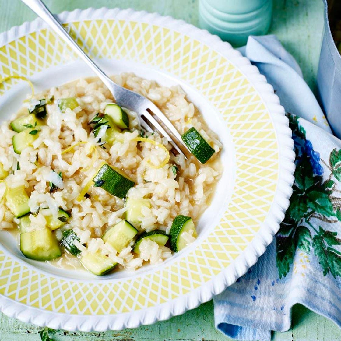 Courgette and lemon risotto
