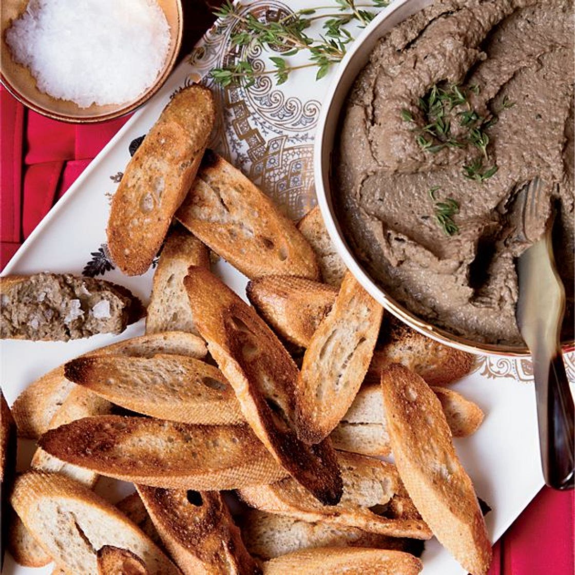 Chicken-Liver-Pâté Toasts