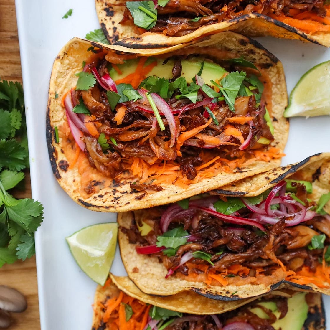 Insanely Delicious Vegan Chipotle Mushroom Tacos