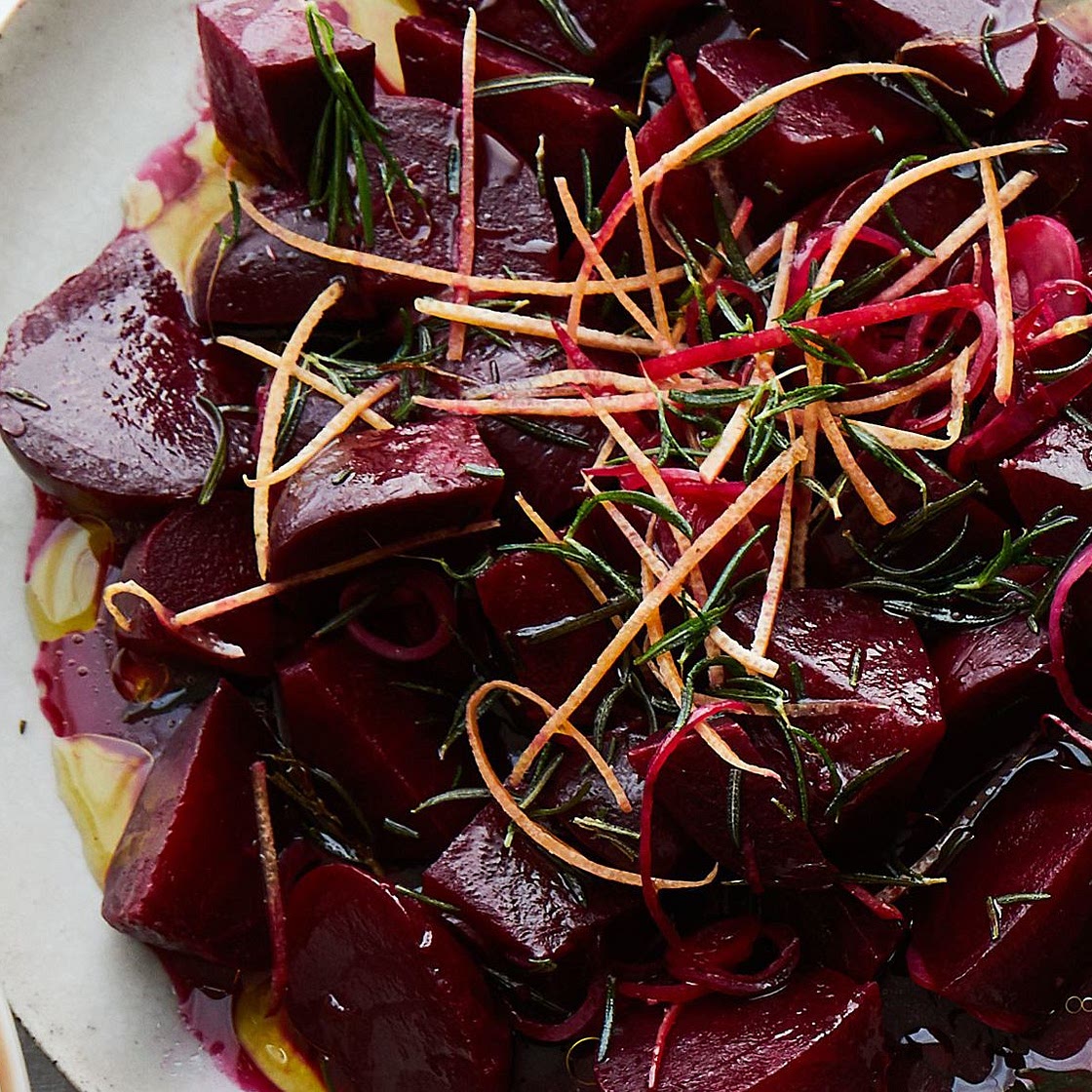 Roasted Beets with Grapefruit and Rosemary