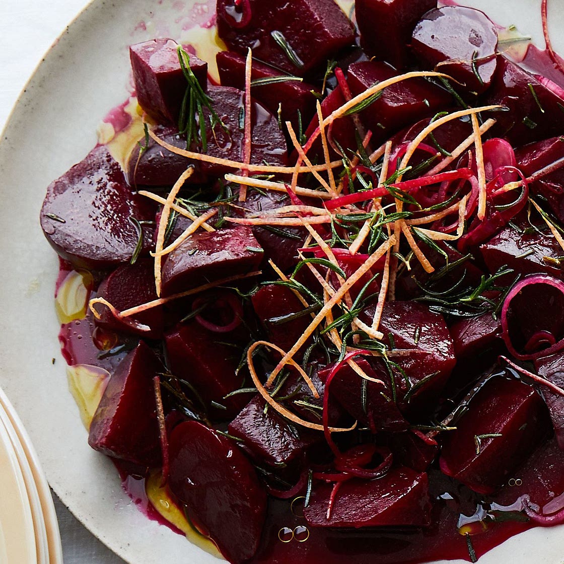 Roasted Beets with Grapefruit and Rosemary