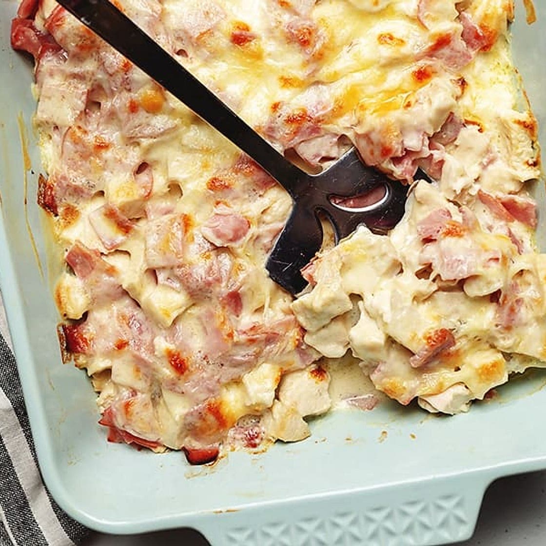 Chicken Cordon Bleu Casserole - 4 Net Carbs