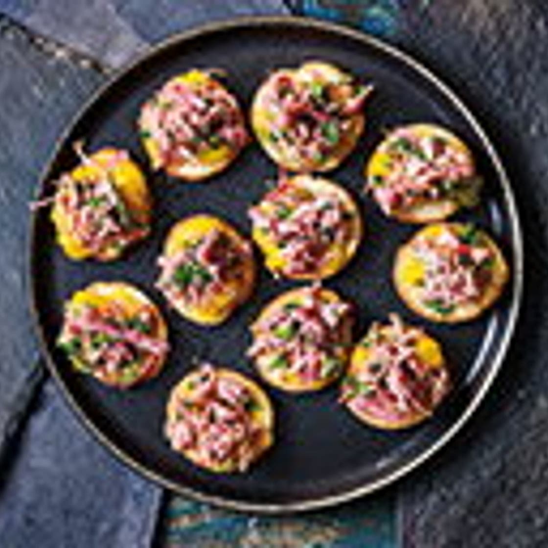Ham hock toasts