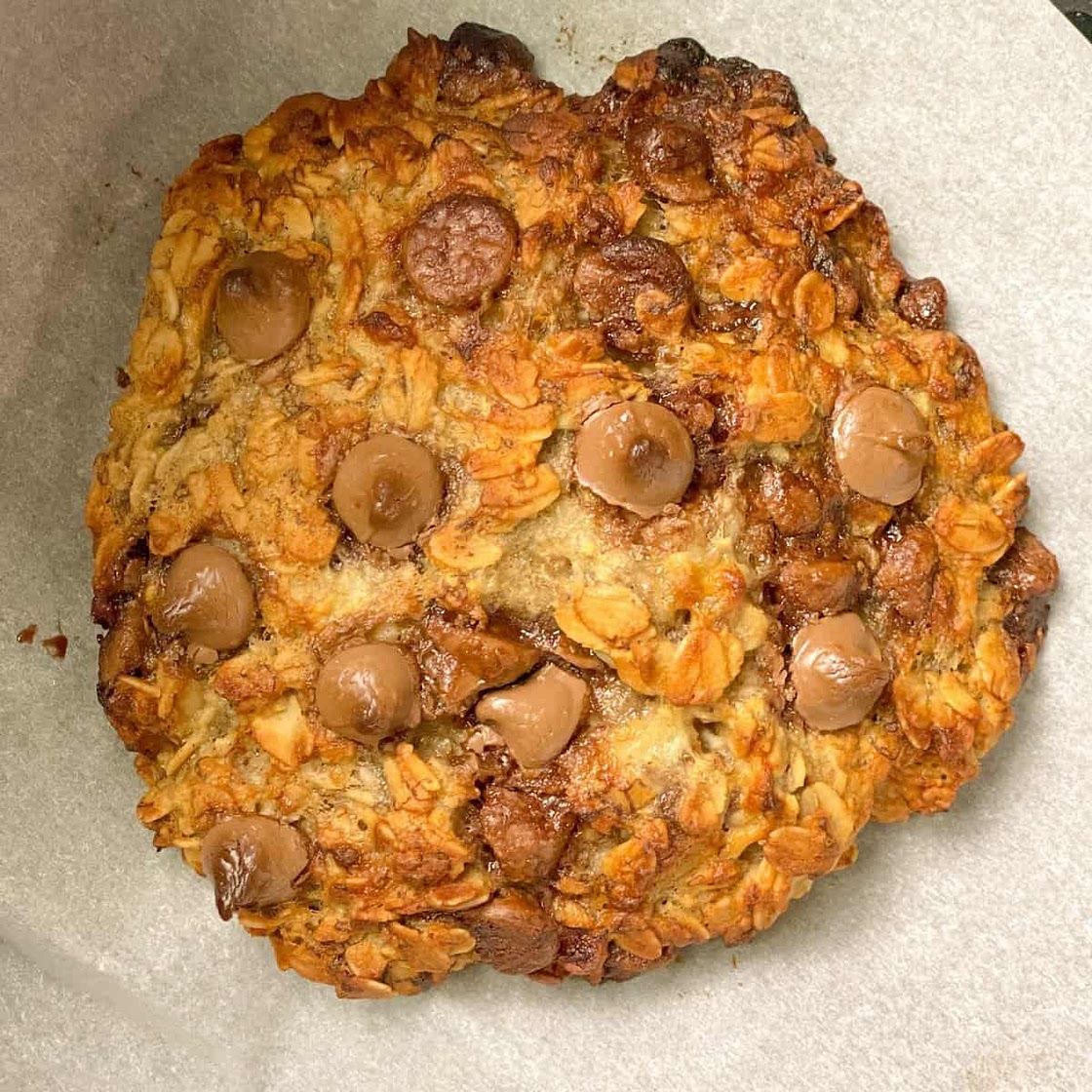 10 Minute Air Fried Viral Breakfast Cookie