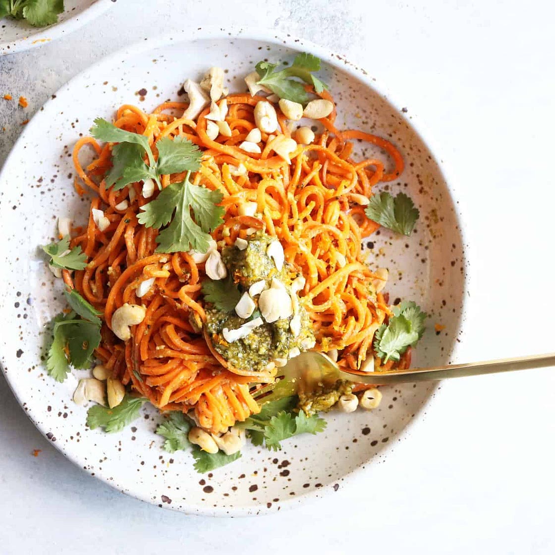 Sweet Potato Noodles + Nutty Pesto