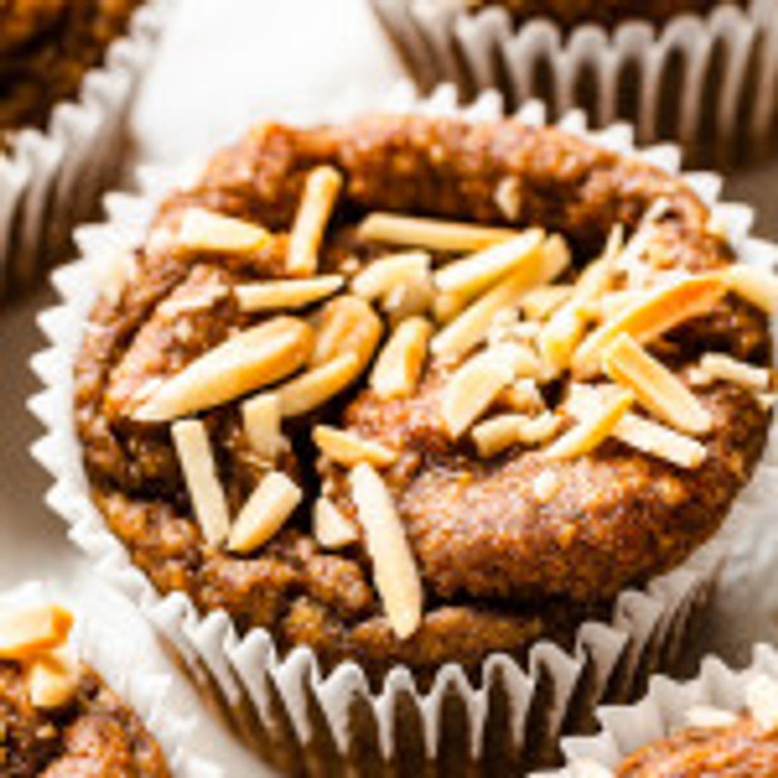 Sugarfree banana muffins (vegan)