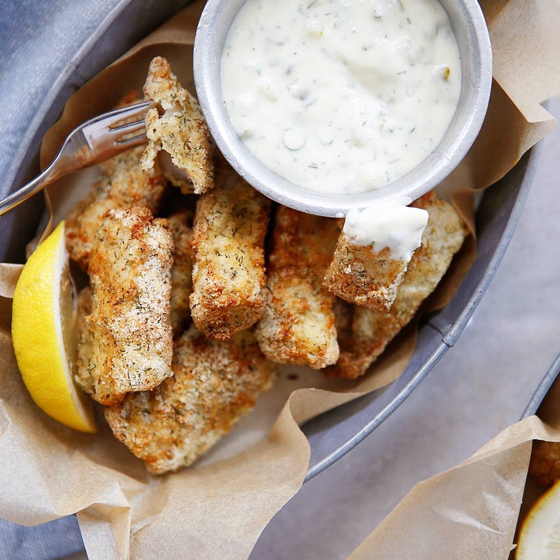 Paleo Air-Fryer Fish Sticks