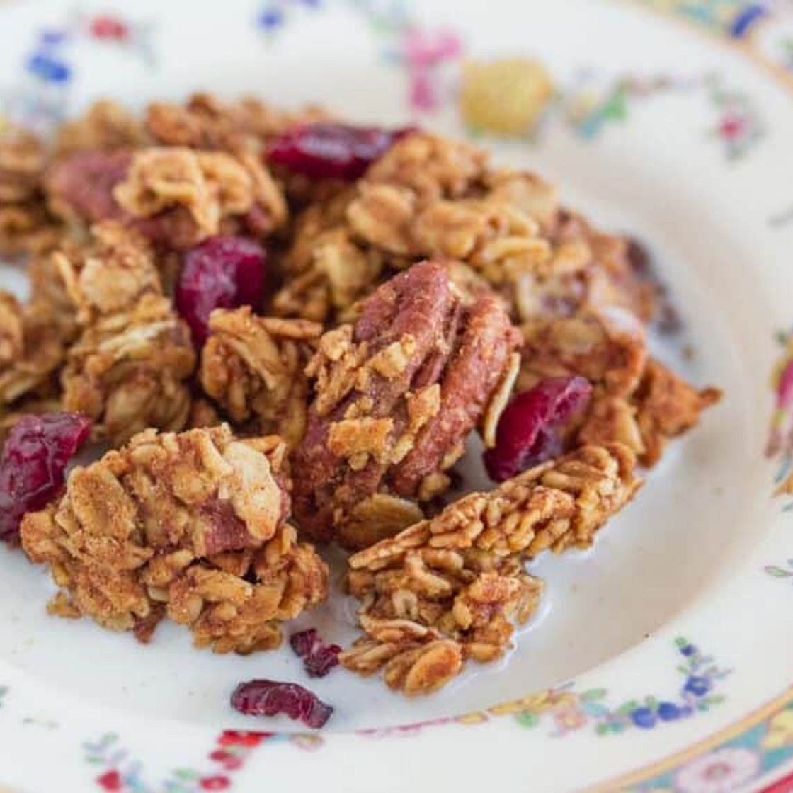 Maple Pumpkin Spice Granola with Pecans