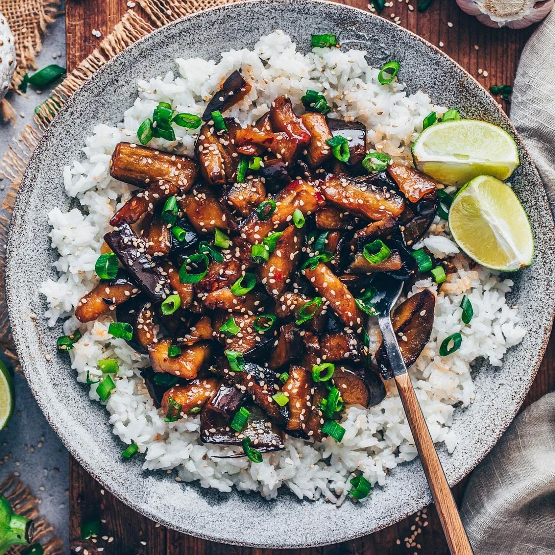 Chinese Eggplants in Chili Garlic sauce