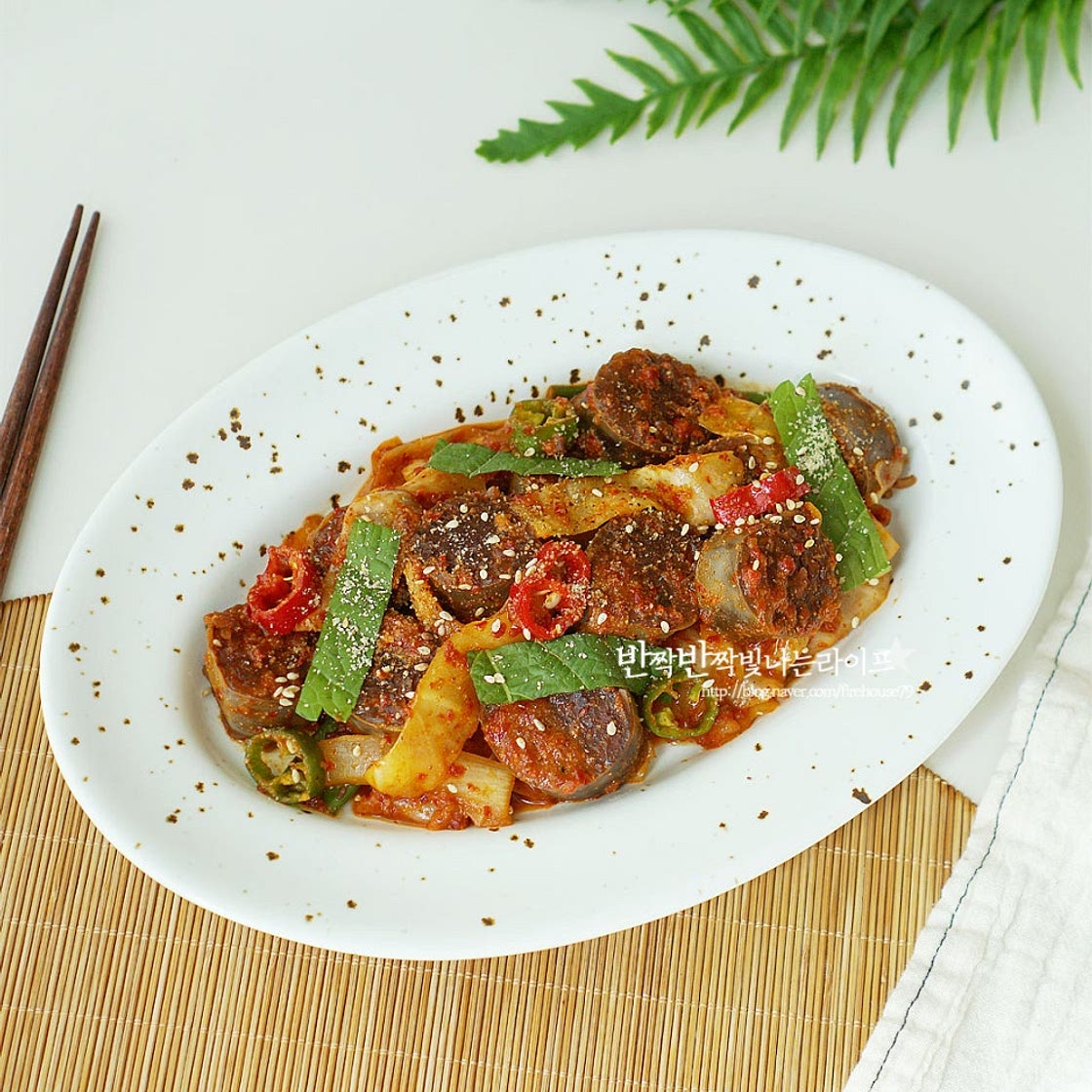 순대볶음 황금 레시피 백종원 순대볶음 양념장 순대야채볶음
