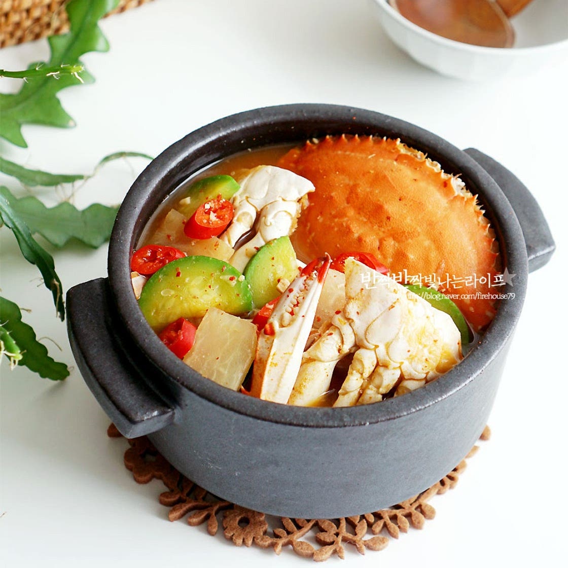 꽃게 된장찌개 맛있게 끓이는법 국물이 진한 꽃게찌개 (게 손질법)