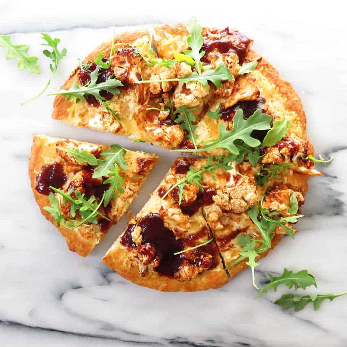 BBQ Cauliflower Pizza