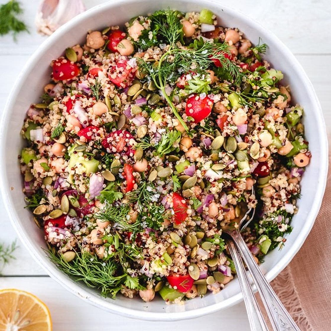 Quinoa Chickpea Salad