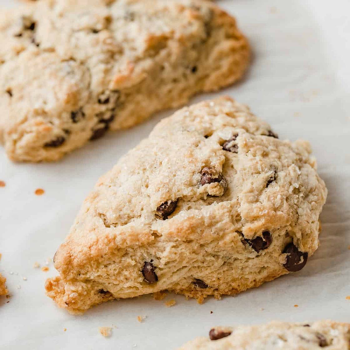 Chocolate Chip Sourdough Scones Recipe